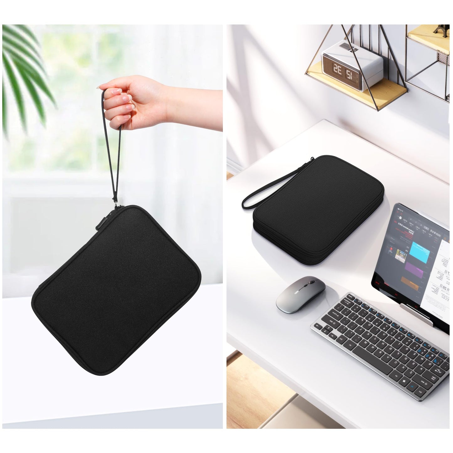 CILLA Electronics Organizer Travel, Travel Cord Organizer Case, Compact Electronics Accessories Bag for Cable, Cord, Charger, Phone