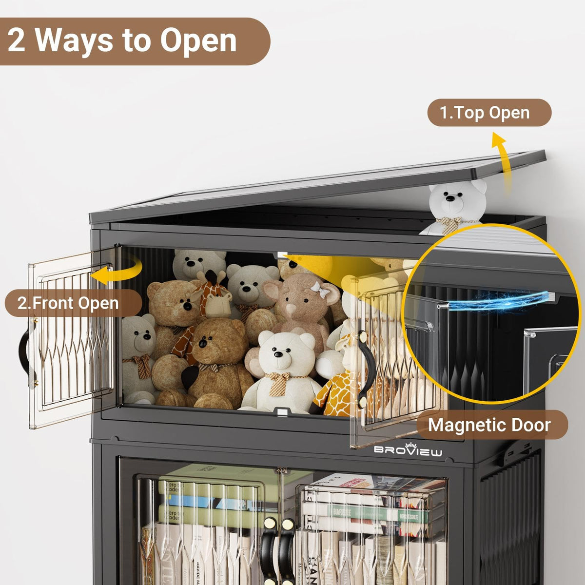 240Qt Stackable Storage Bins with Lid (4 Count)