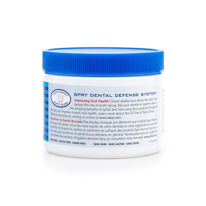 Spry Xylitol Peppermint Sugar Free Candy - Promote Oral Health, Increase Saliva Production, Stop Bad Breath, Non-GMO, Gluten-Free, 240 Count (Pack of 1)