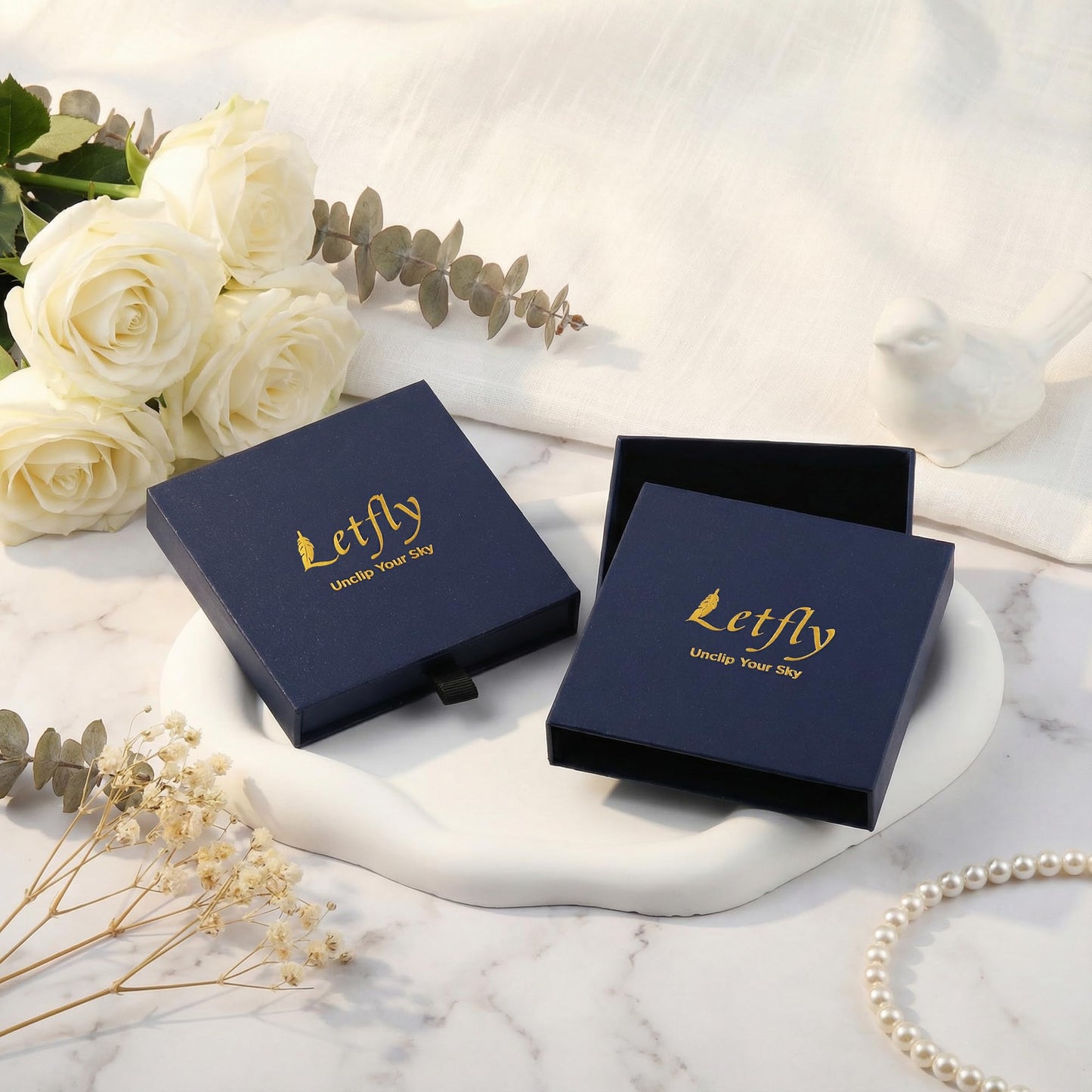 LETFLY Birth Flower Necklaces for Women, 18K Gold Plated Oval Shaped Handmade Floral Pendant, Pressed Flower Necklace Jewelry Gifts Courage