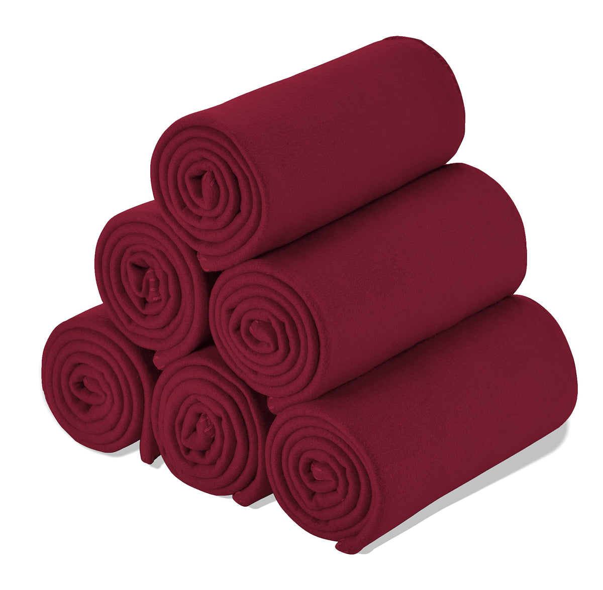 Special SG Glory Fleece Blanket Bulk Pack of 6 Cozy Fleece Throw Blankets 50x60 Warm Soft Lightweight Breathable Pet-Friendly for Deco Bed Sofa Kids Wedding Gifts Camping (Assorted)
