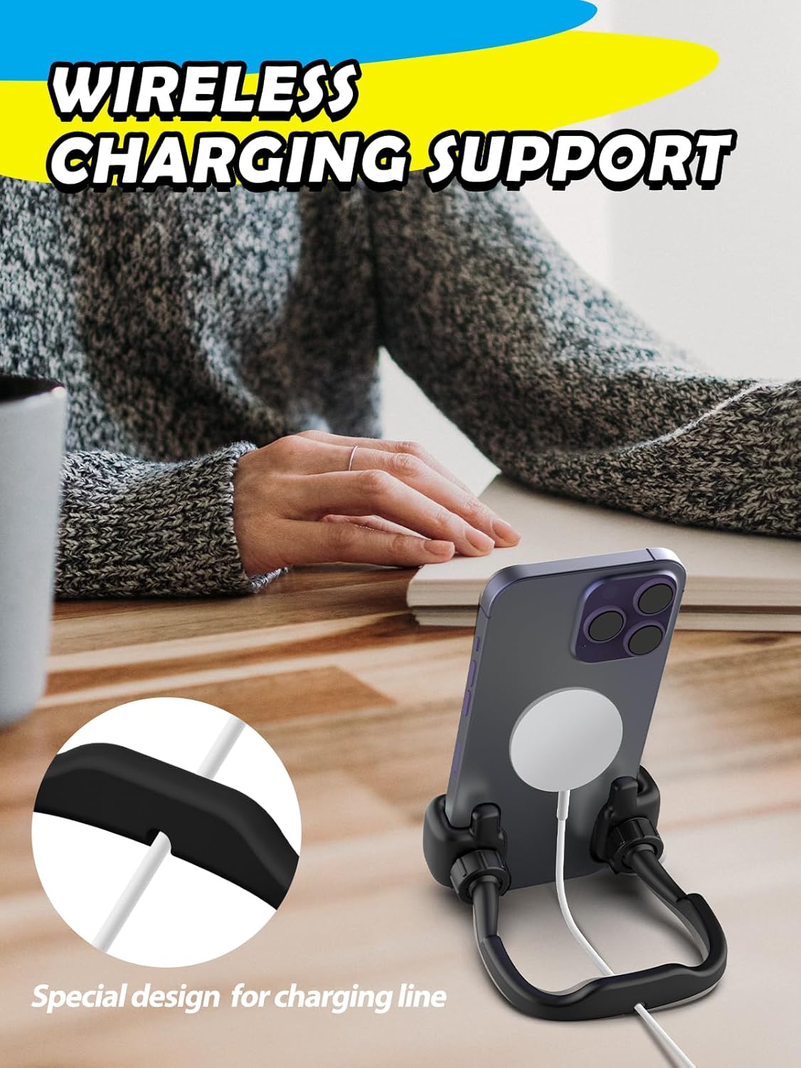 Cell Phone Stand Thumbs Up Lazy Phone Holder: Graduation Gifts for Kids Teen Boys Him 2025 Phone Stand for Desk Back to School Supplies Gifts for Men Women Birthday Funny Cool Gadgets Trendy Stuff