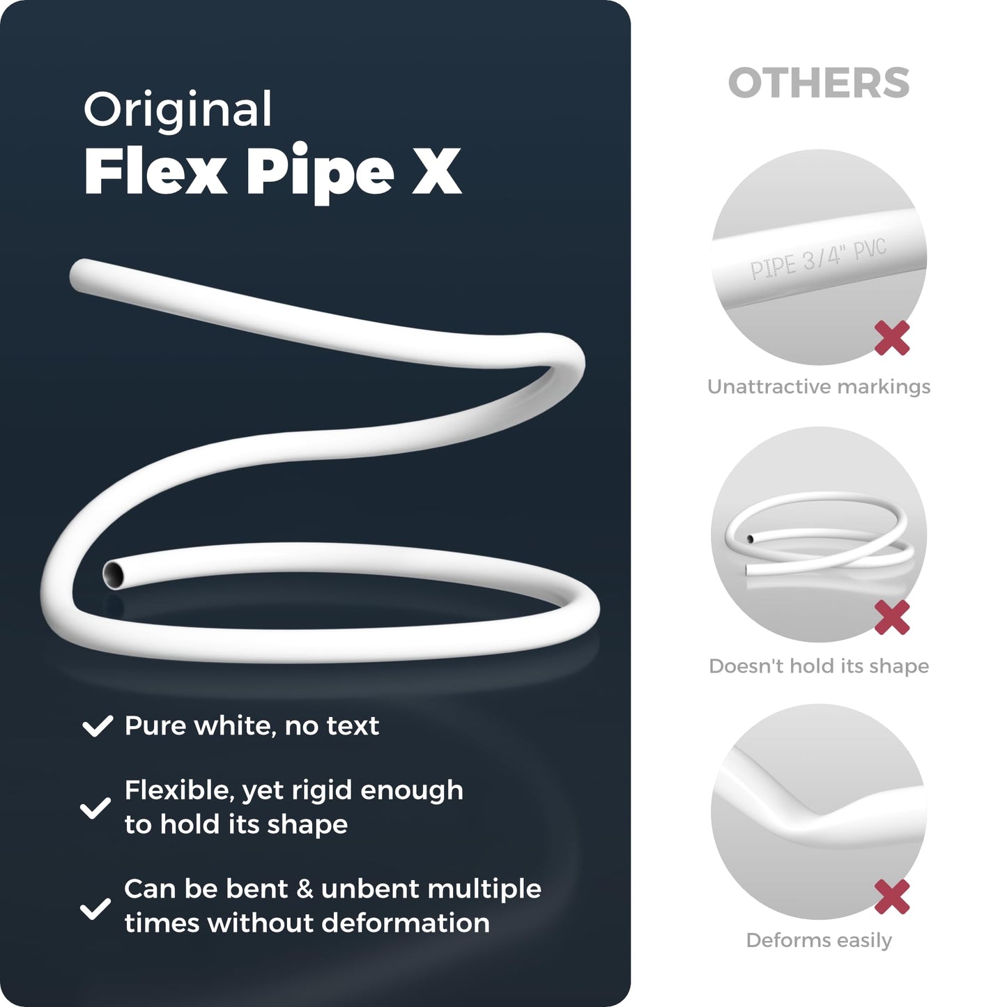 32ft 20mm Original Flexible Pipe for crafts, Extra Durable design, Tube Pipe for Fake Flowers, Prop Building, Balloon Arches, Stem Tubing for Floral Wedding Decor, DIY Arts & Craft