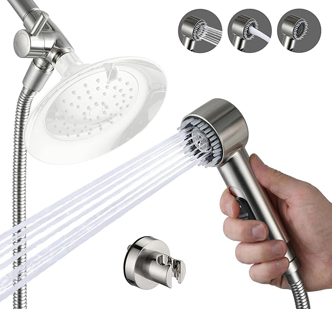 V-Frankness High Pressure 3 Mode Dog Shower Attachment with ON/OFF Switch