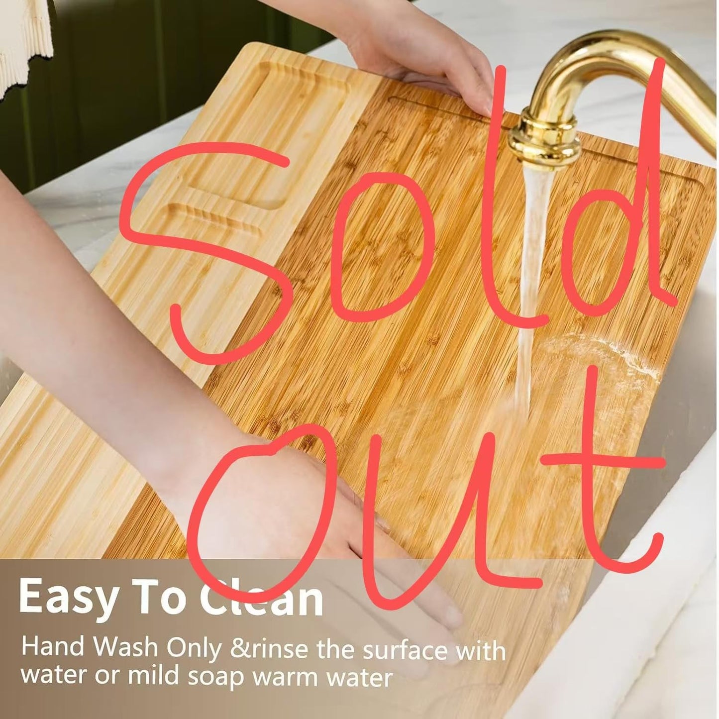 ORIDOM Bamboo Cutting Board Wood Chopping Board Double Sided Charcuterie Boards