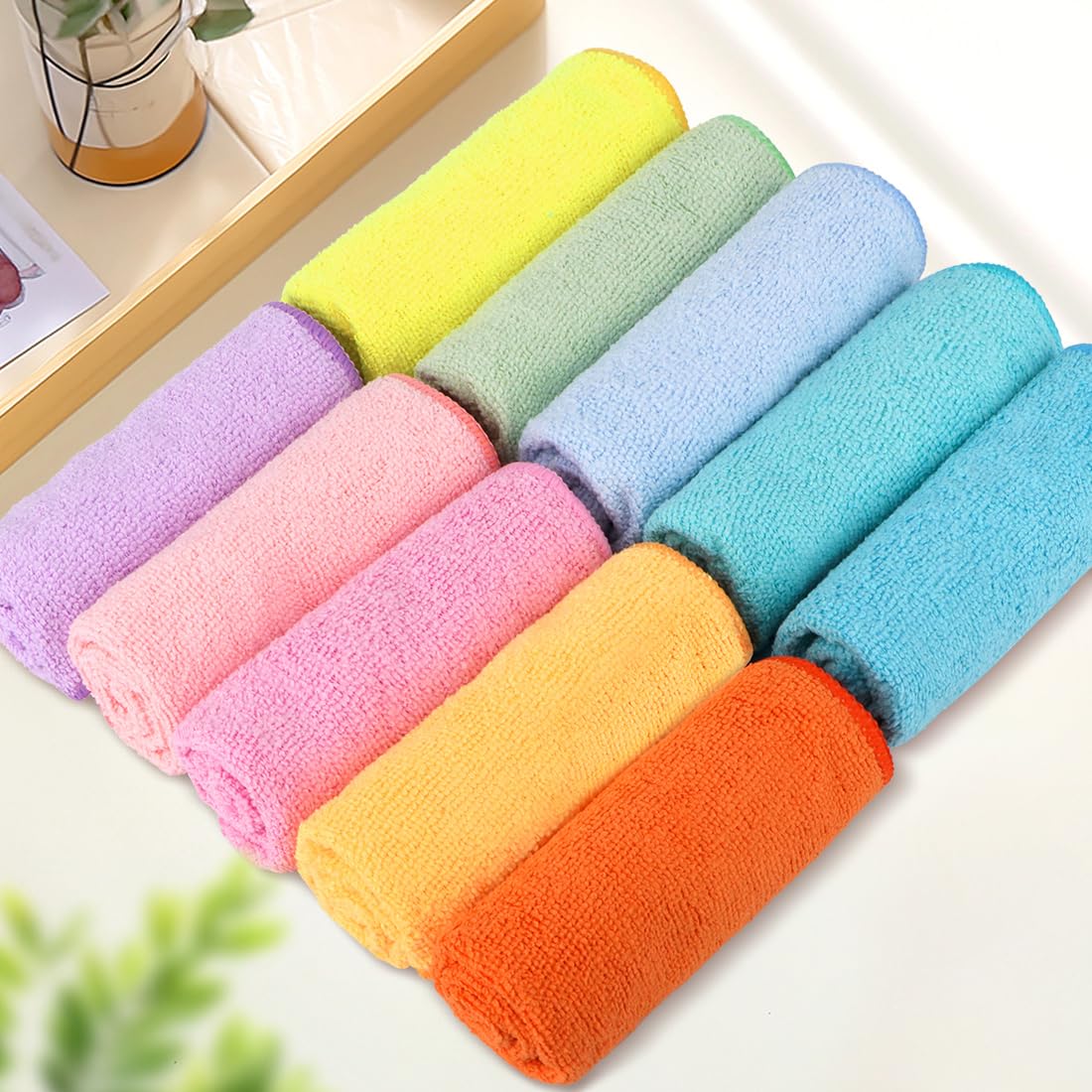 Wash Cloths Face Towels 12x12 Inch 20 Pack (20 Count)