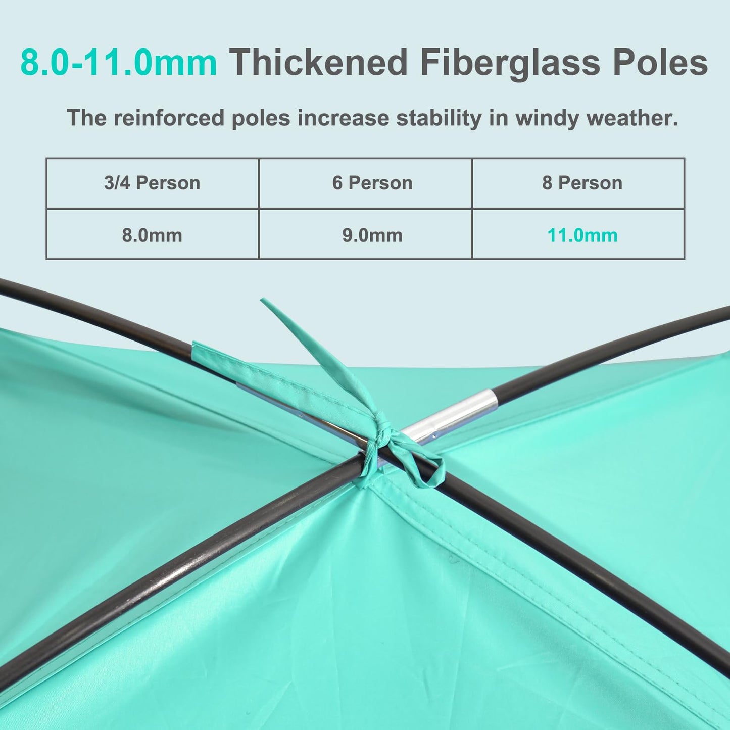 Gorich Beach Tent Sun Shelter for 3/4/6/8/10 Person with UPF 50+ UV Protection, Lightweight & Easy Setup Beach Shade Canopy, Portable Beach Shade Tent Beach Cabana