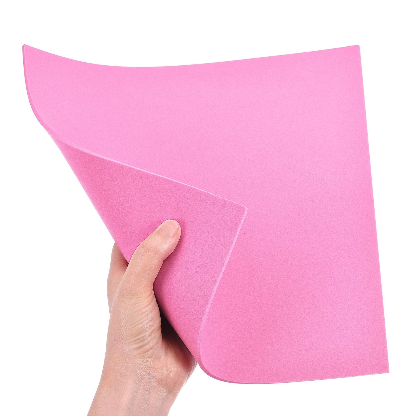 uxcell Pink EVA Foam Sheets 10 x 10 Inch 3mm Thickness for Crafts DIY Projects, 4 Pcs