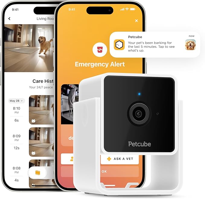 Petcube Cam (2-Pack) – Wi-Fi Pet & Security Camera with App