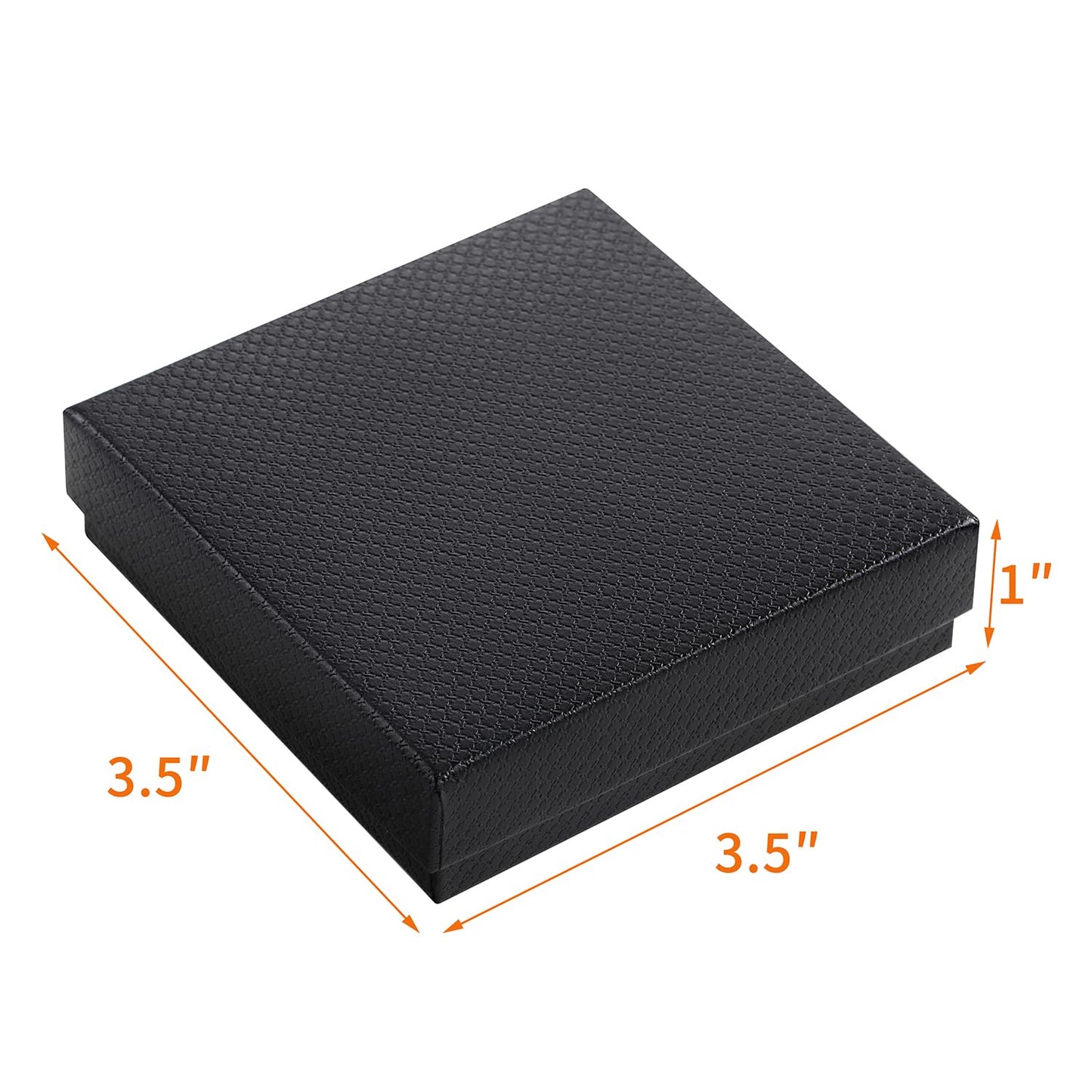 GEFTOL Jewelry Gift Boxes 20 Pack 3.5x3.5x1 Inch Cardboard Jewelry Boxes,Small Gift Boxes for Jewelry Earrings Necklaces Handmade Bangles Bracelets(Black)