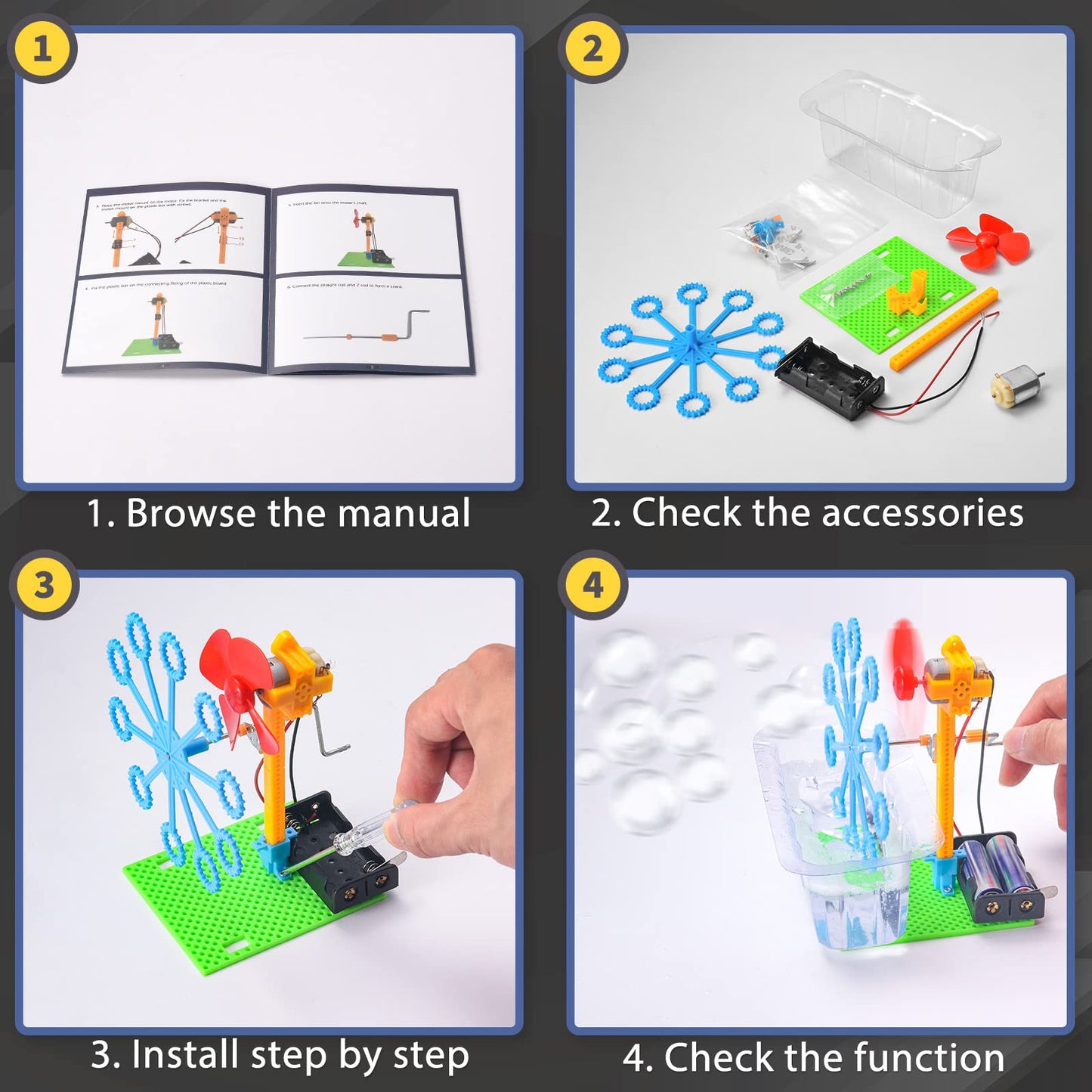BeAndge STEM Kits for Kids Age 6-8 8-10 - Boy Gifts for 6 7 8 Year Old Boys Birthday Gift, STEM Toys for Age 8-13, Science Kits for Kids 5-7 8-12, Robotics Experiment Engineering Robot Building Crafts