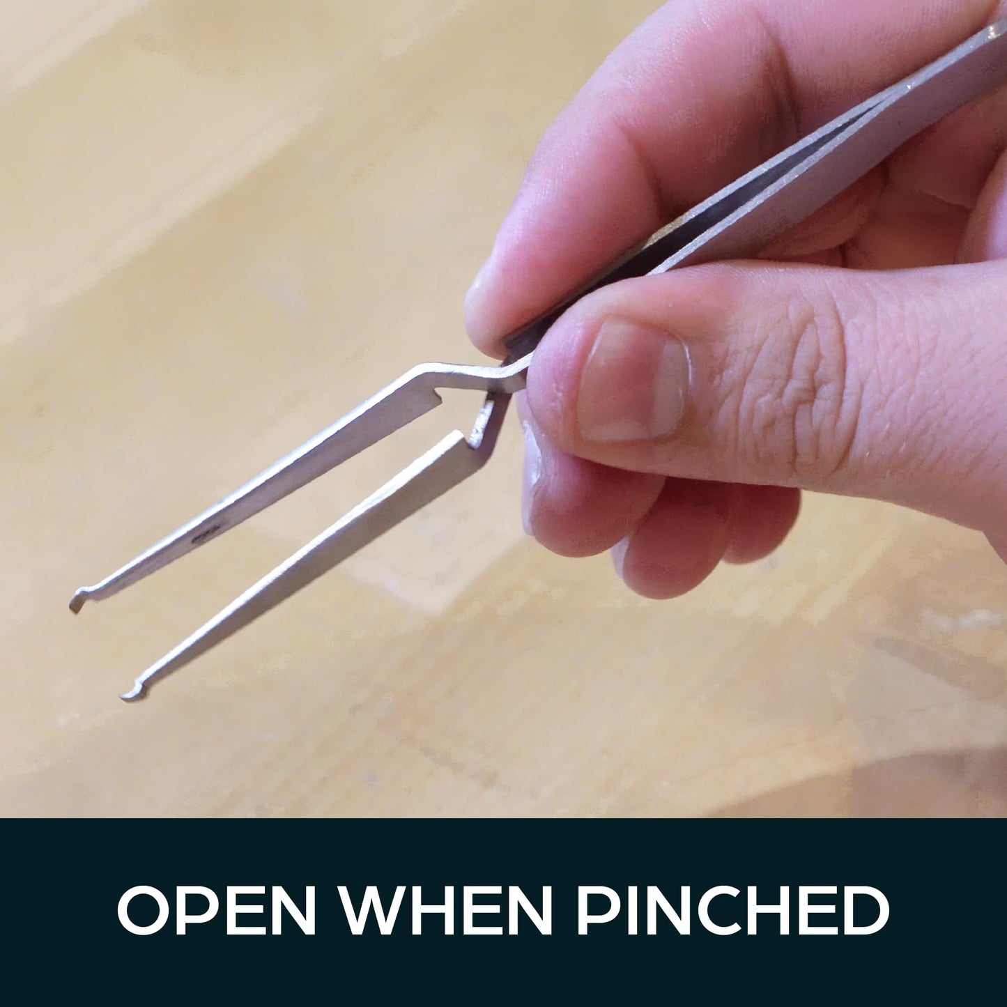 Summit Doorware Reverse Action Tweezers – Precision Lock Pinning & Assembly Tool – Anti-Fatigue Design for Secure Gripping, Ideal for Locksmiths, Jewelers, Hobbyists & More
