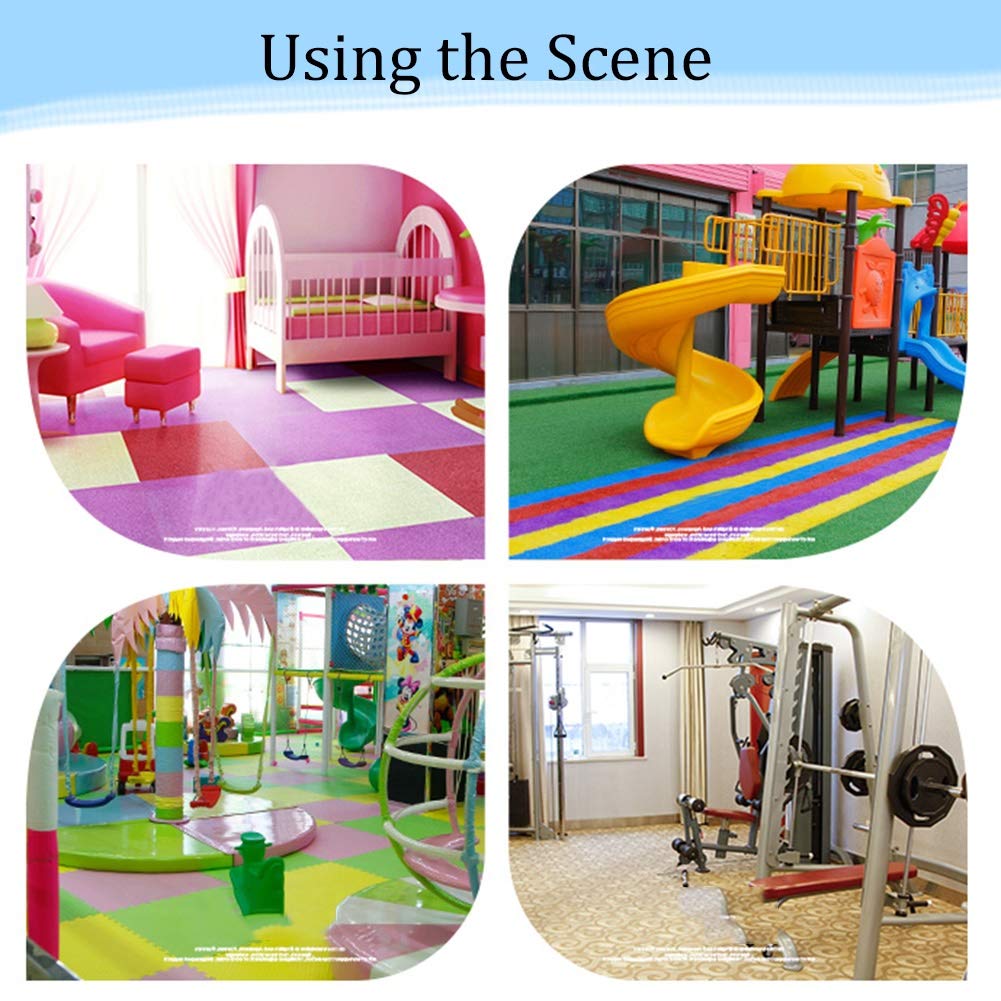 ALGFree Children Kids Baby Foam Puzzle Play Mat Interlocking Activity Protection Flooring Mat Soft EVA Pad, Colour Customizable (Color : C, Size : 30x30x1.2cm-24pcs)