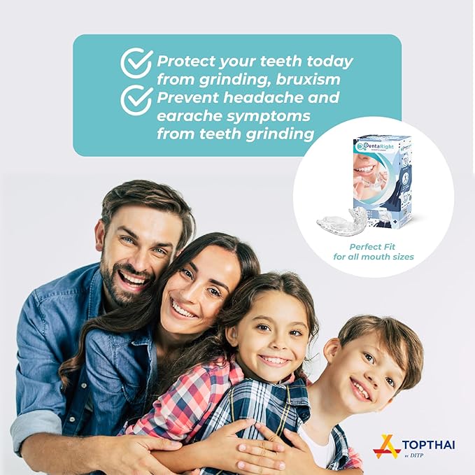 Dental Mouthguard for Bruxism, Teeth Grinding and Clenching, Pack of 6 in 3 Different Sizes Moldable, Trimmable Premium Quality Dental Night Guard for Teeth Grinding and Stops Bruxism