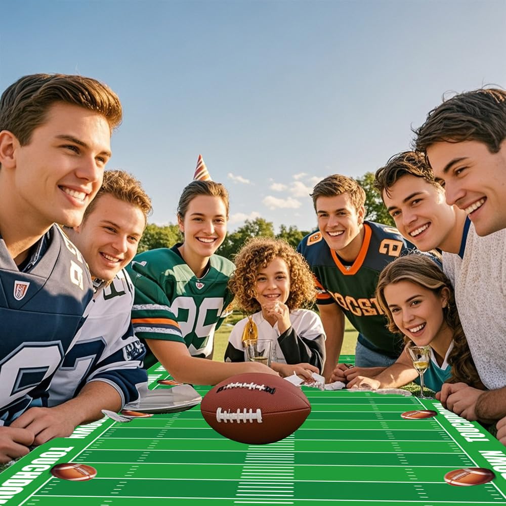 Party Supplies Set | Complete Kit with Plates, Cups, Napkins, Banners, Balloons & Cake Toppers | Game Day & Birthday Decorations