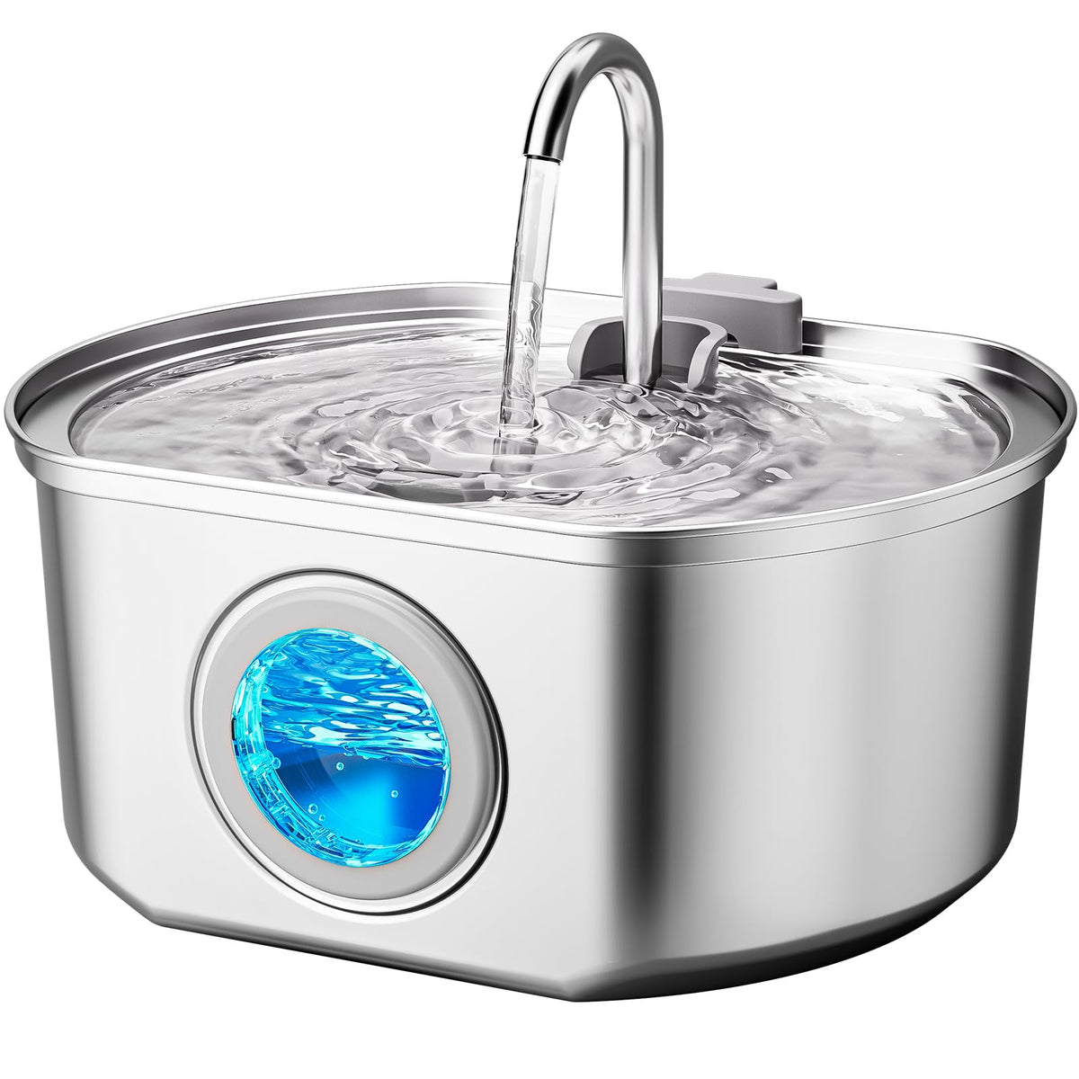 Cat Water Fountain Stainless Steel: 74oz/2.2L Cat Fountain for Drinking