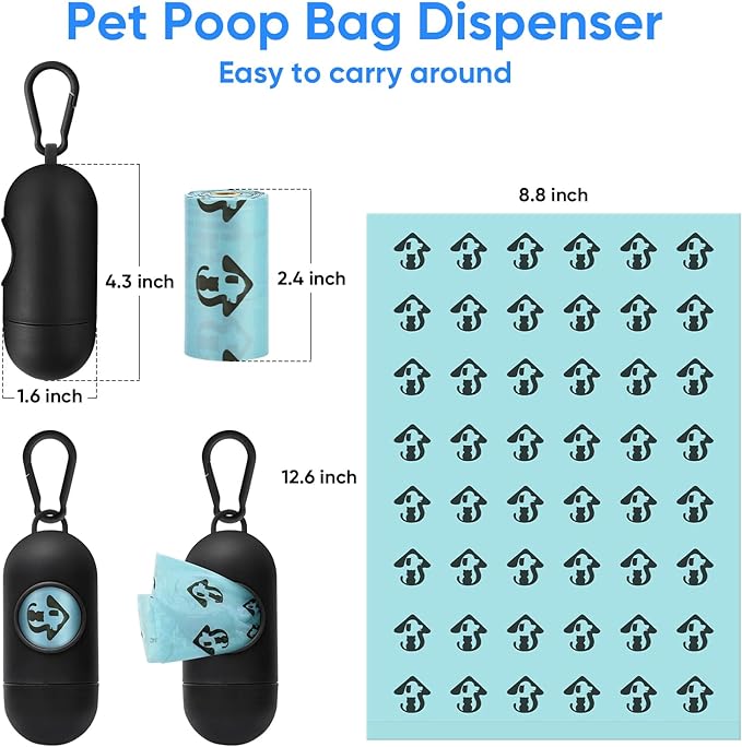 Cat Litter Scooper with Holder, Cat Litter Shovel with Bags &Waste Can