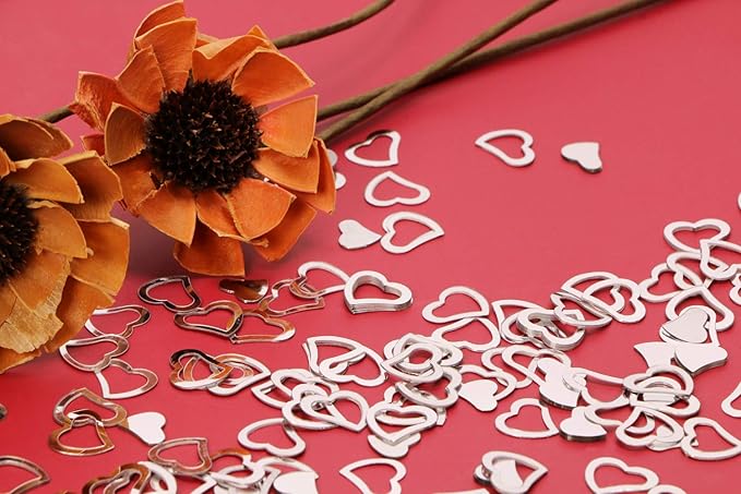 Silver Heart Confetti, 1,200 Pieces