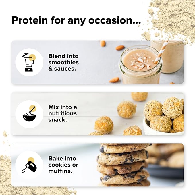 Complement Organic Vanilla Vegan Protein Powder (15 Servings) Low Carb, Low Calorie, Sugar Free, Soy Free, Non-GMO, Gluten Free, Non Dairy- Yellow Pea, Pumpkin Seed- 15g Plant Based Protein Powder