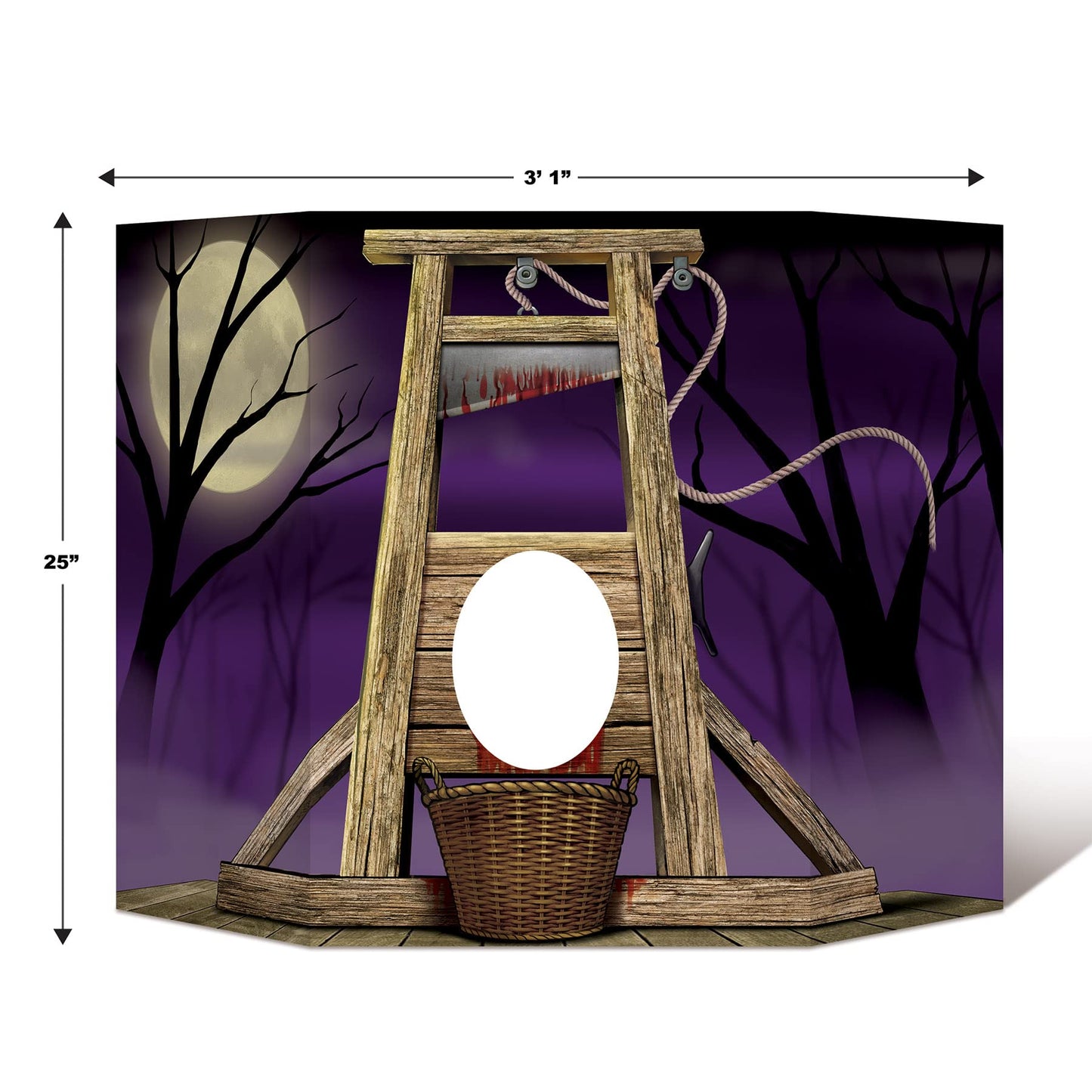 Beistle Guillotine Photo Prop, 2 Piece, 37" x 25", Multicolored