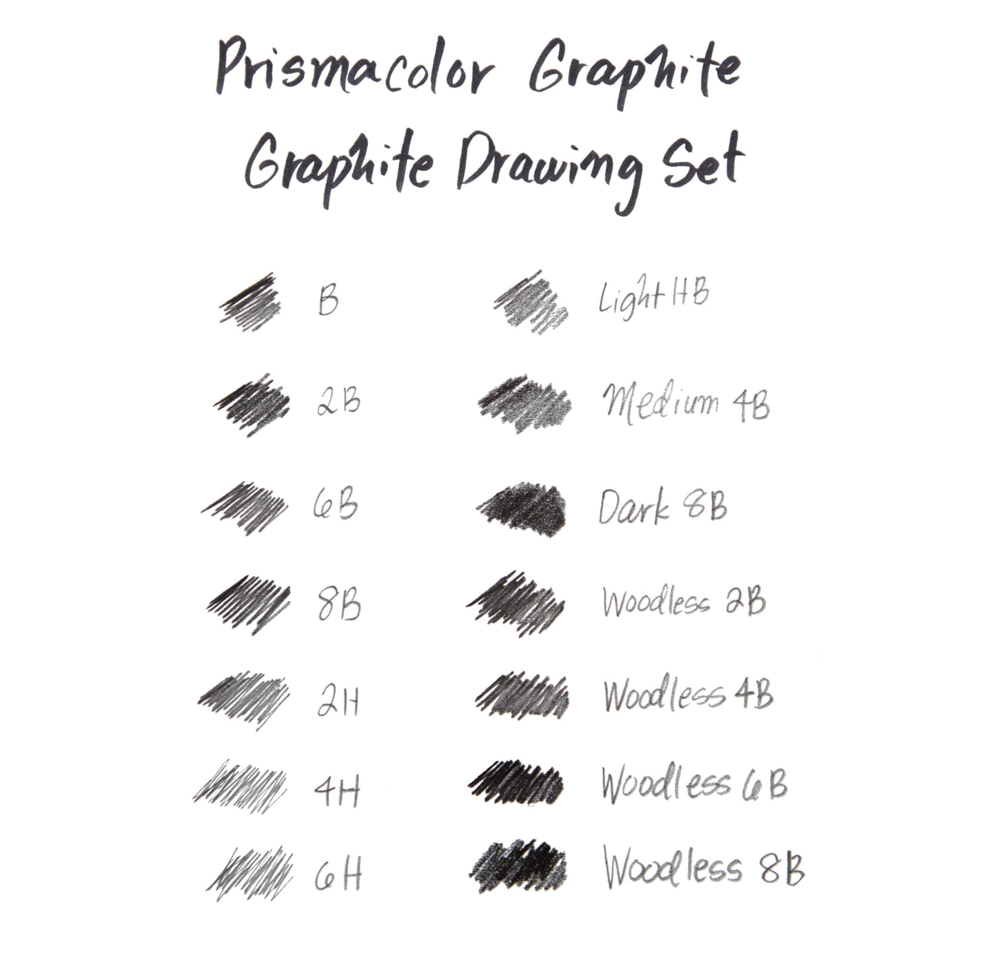 Prismacolor Premier Graphite Drawing Pencils With Erasers & Sharpeners, Adult Coloring, 18-Piece Set