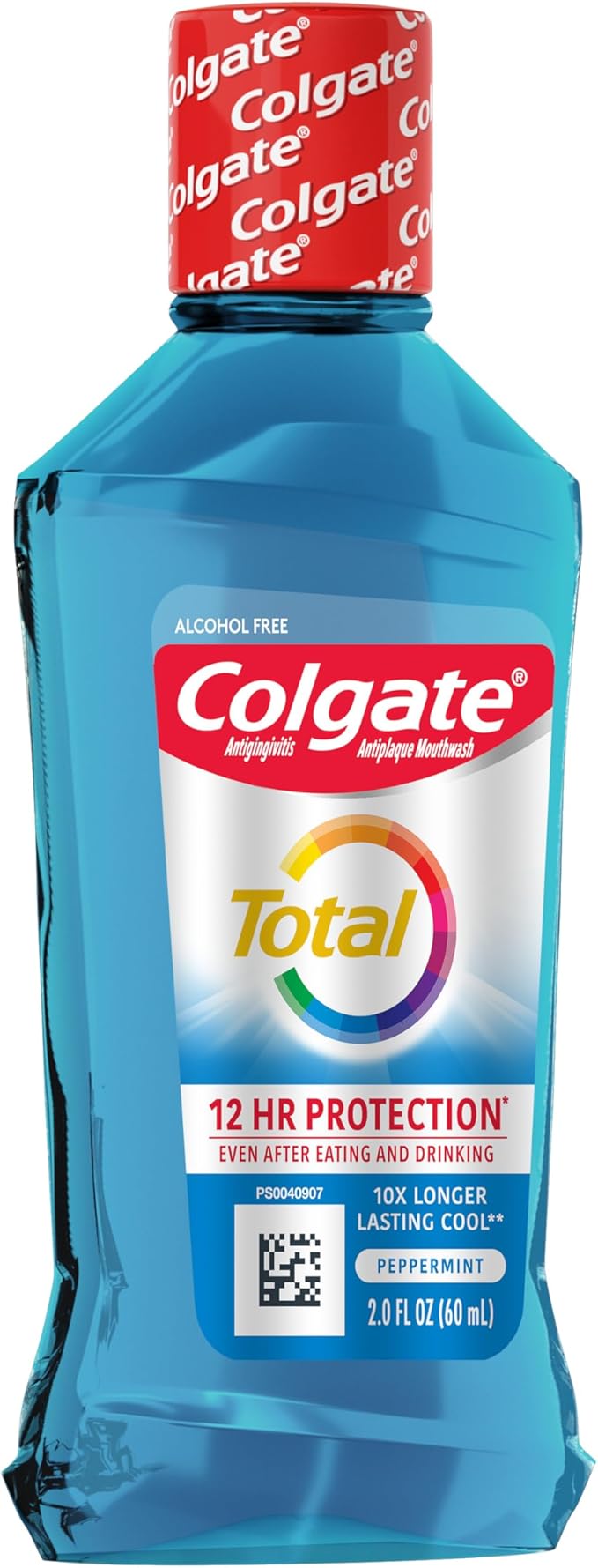 Colgate Total Advanced Pro-Shield Mouthwash, Peppermint - 60mL, Case of 24