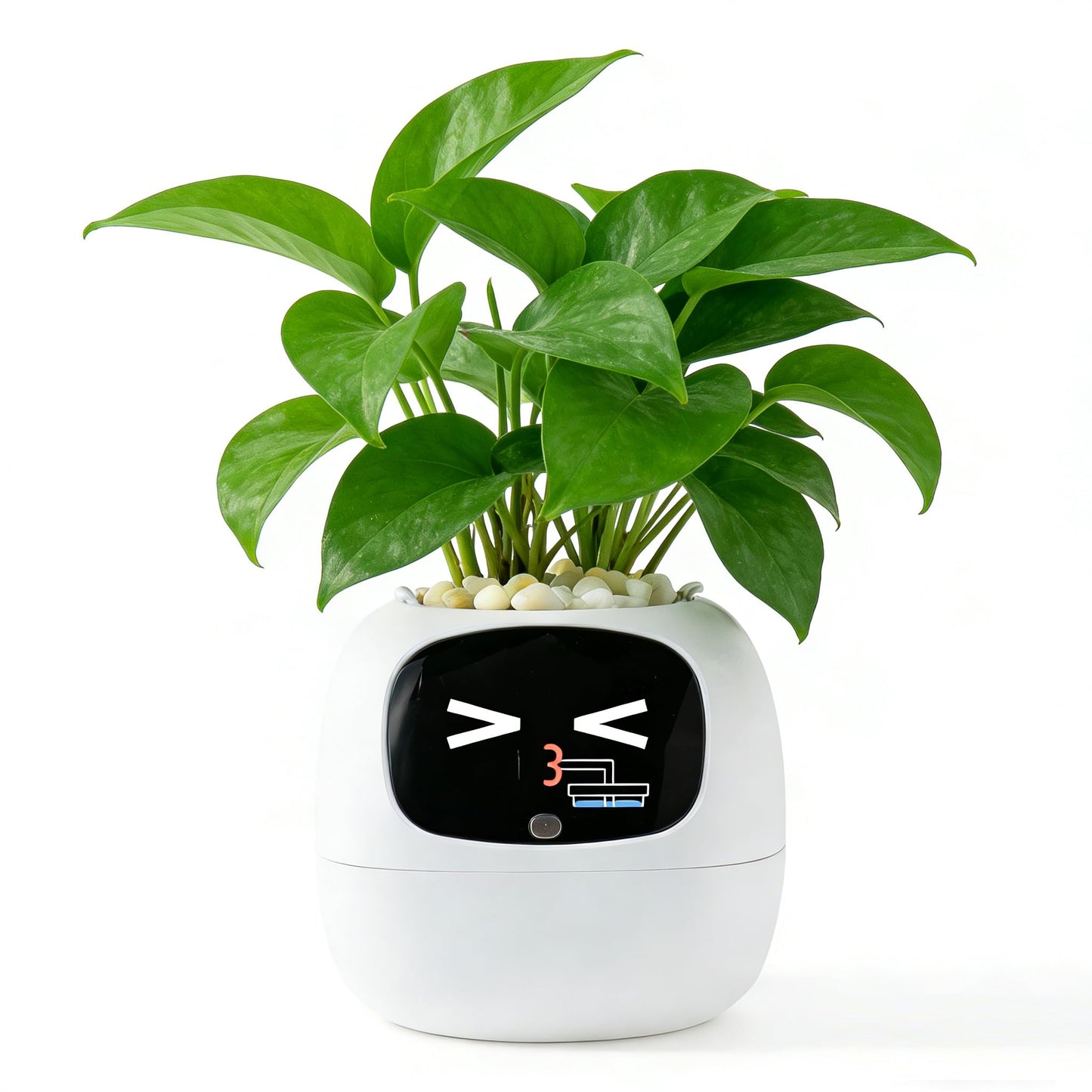 XEANIXIE Ivy 2nd Gen Smart Plant Robot β Interactive AI Pet with 100+ Emotional Expressions, 15+ State Reminders,54+ Plant Care Guides,Cute Desk Companion for Home Office, Unique Gift (White)