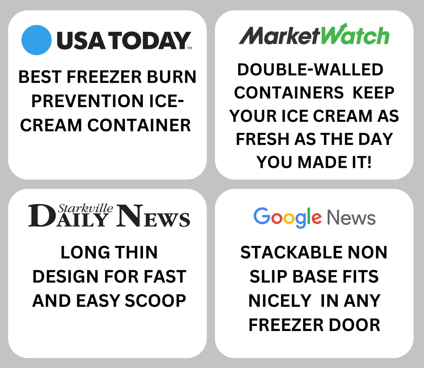 Ice Cream containers for homemade ice cream, Reusable Storage Freezer ice cream Container With Lids,2 Pack, BPA FREE, Dishwasher Safe Tub. Double Insulated, 1.5 Quart, Red and Burgundy , Non Slip