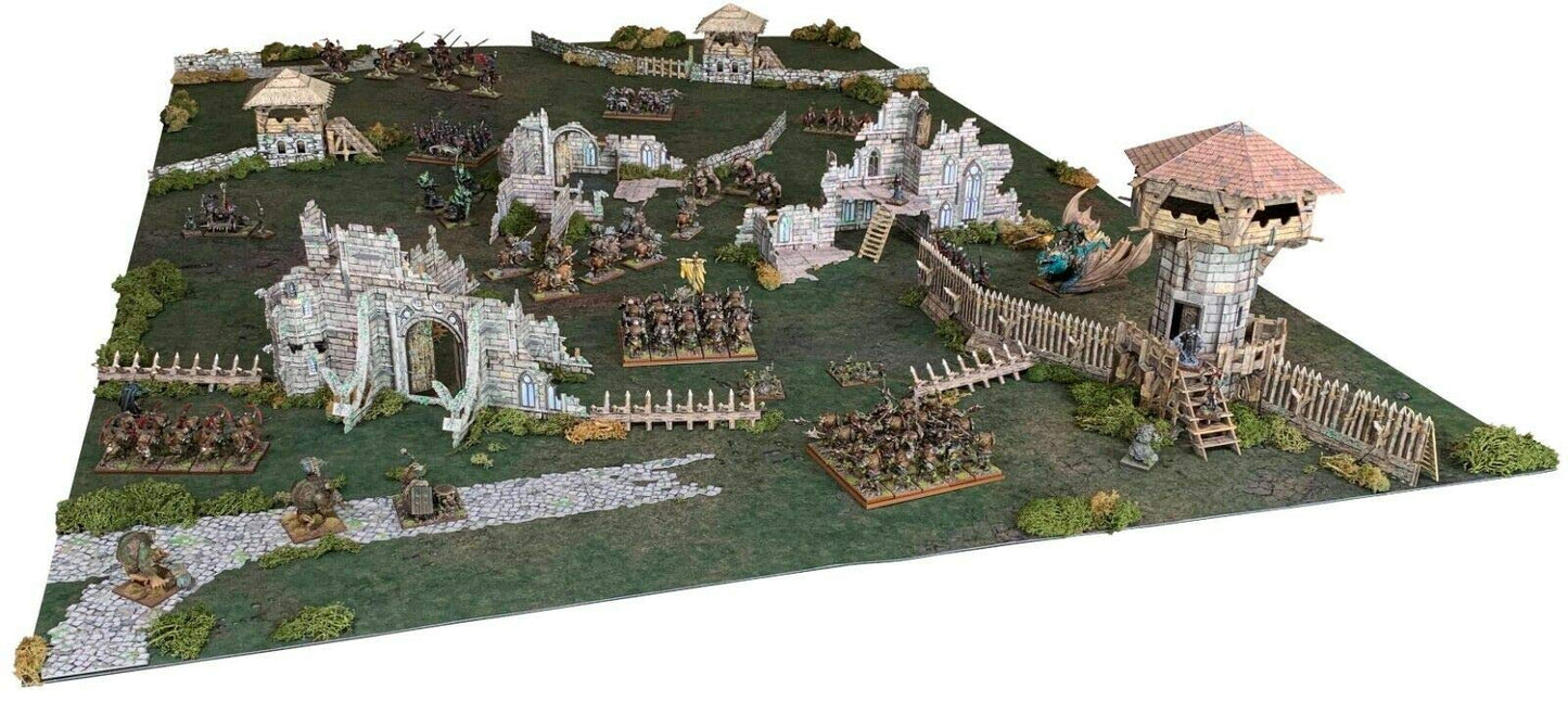 Battle Systems Fantasy Terrain Battlefield Core Set - 28-35mm DND D&D RPG Wargames Historical/Fantasy Card Scenery