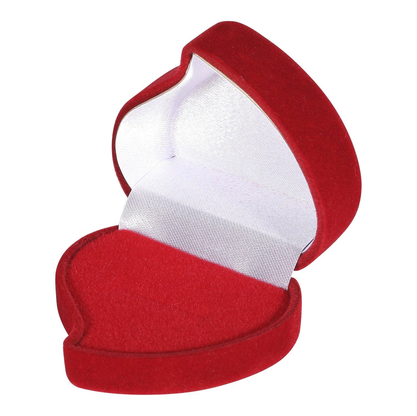 I-MART Heart Shaped Rose Case for Proposal, Engagement Ring Holder and Wedding Ring Display, Red Velvet Rose Jewelry Case, Heart Jewelry Organizer for Wedding Proposal Decorations