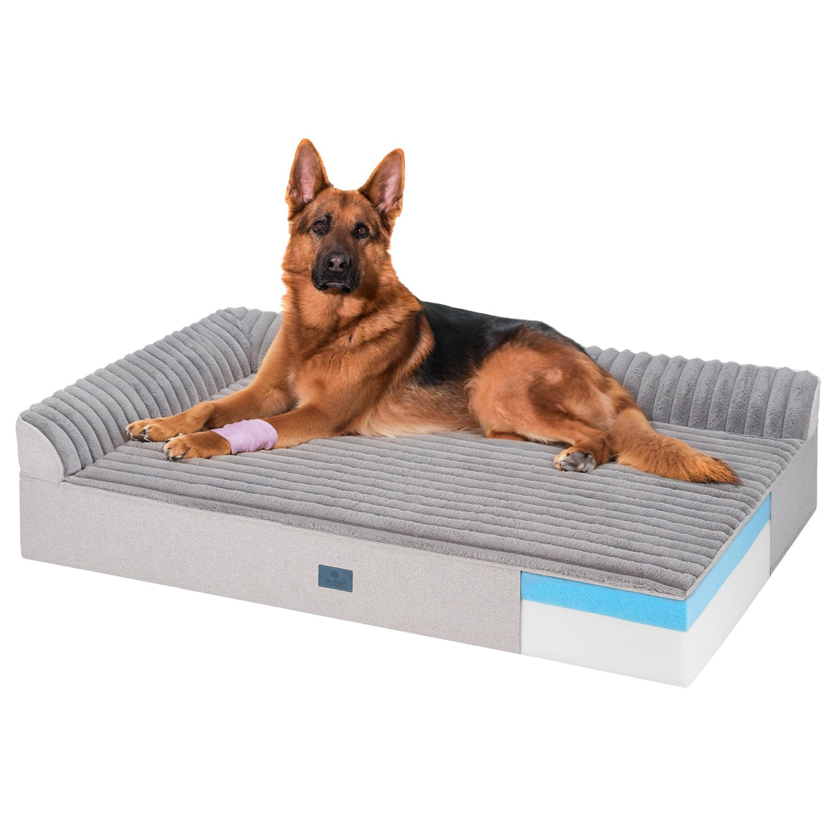 Veehoo Orthopedic Dog Bed for Senior Dog, 7" XL Memory Foam Bed with Sides