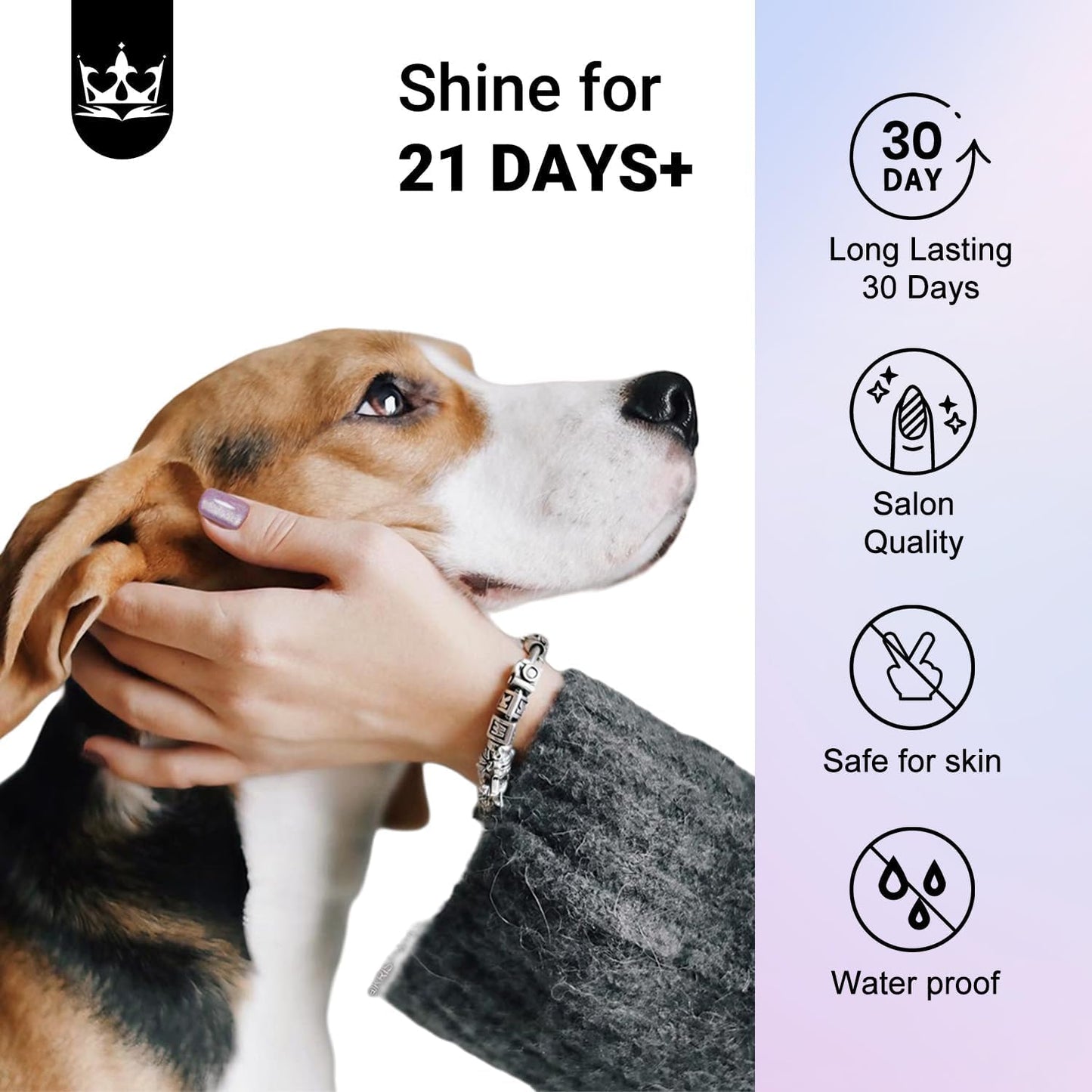 KQueenest Thick Cat Eye Gel Nails Press ons, Glitter Press on Nails Short Square, Sparkle Bling Fake Acrylic Nails Glue on Short, Shiny and Cute Small False Nails with Design Manicure 30 Pcs, Lilac