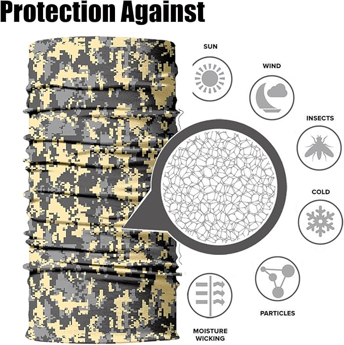 Obacle Neck Gaiter Face Mask Bandana for Dust Wind Sun Protection for Men Women