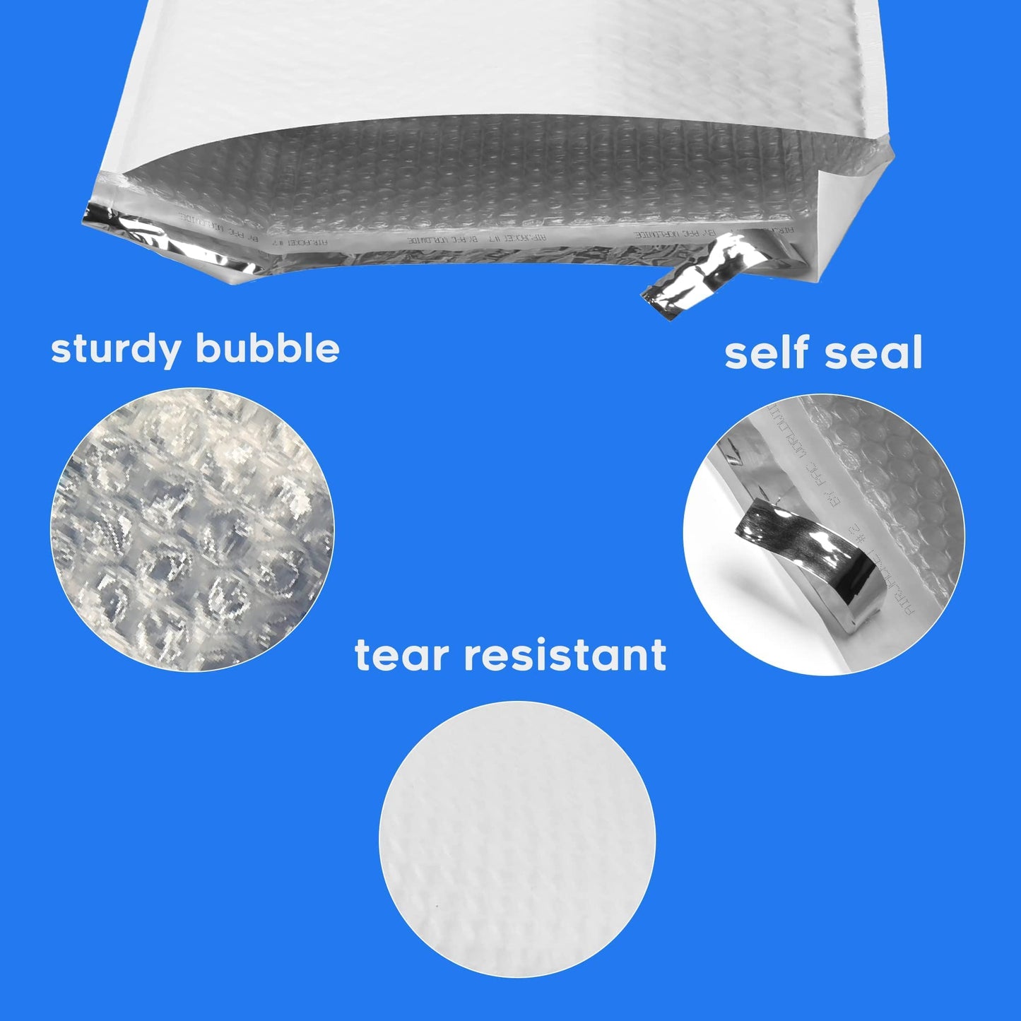 The Boxery 9.5x14.5''|#4 Poly Bubble Mailers- 100 Pack, Padded Envelopes, Self Seal, Waterproof Shipping Bags, Padded Mailers for Shipping & Packaging
