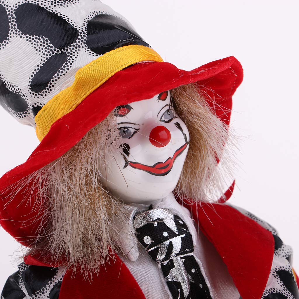 KODORIA Clown Doll Clown Figure Doll Halloween Ornaments Home Table Desk Top Decor - #2