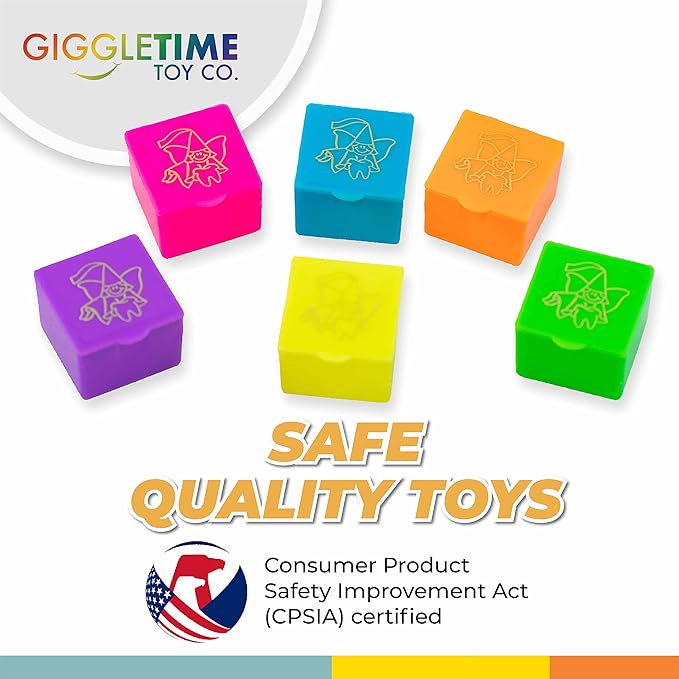 Tooth Fairy Box - Tooth Holder, Assorted Bright Colors, Tooth Box for Kids Teeth, Boys and Girls, Large Teeth Storage - Party Favors, Piñata Stuffers, School Prizes, Dental Bags - (36) Pcs