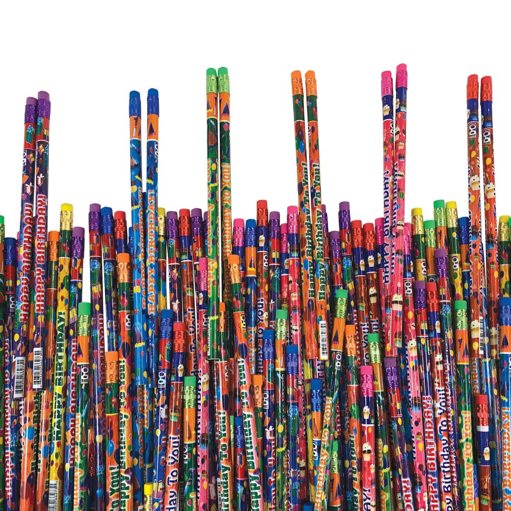 Raymond Geddes Birthday Number 2 Pencils For Kids (Pack of 144)