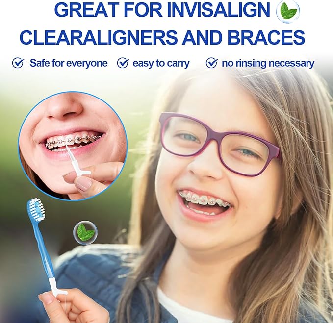 Mini Disposable Toothbrushes with Toothpaste 5 in 1 Portable Individually Wrapped Travel Toothbrush with Toothpaste + Tongue Scraper + Picks+Floss Travel Case (Green Plum Tea, 10)