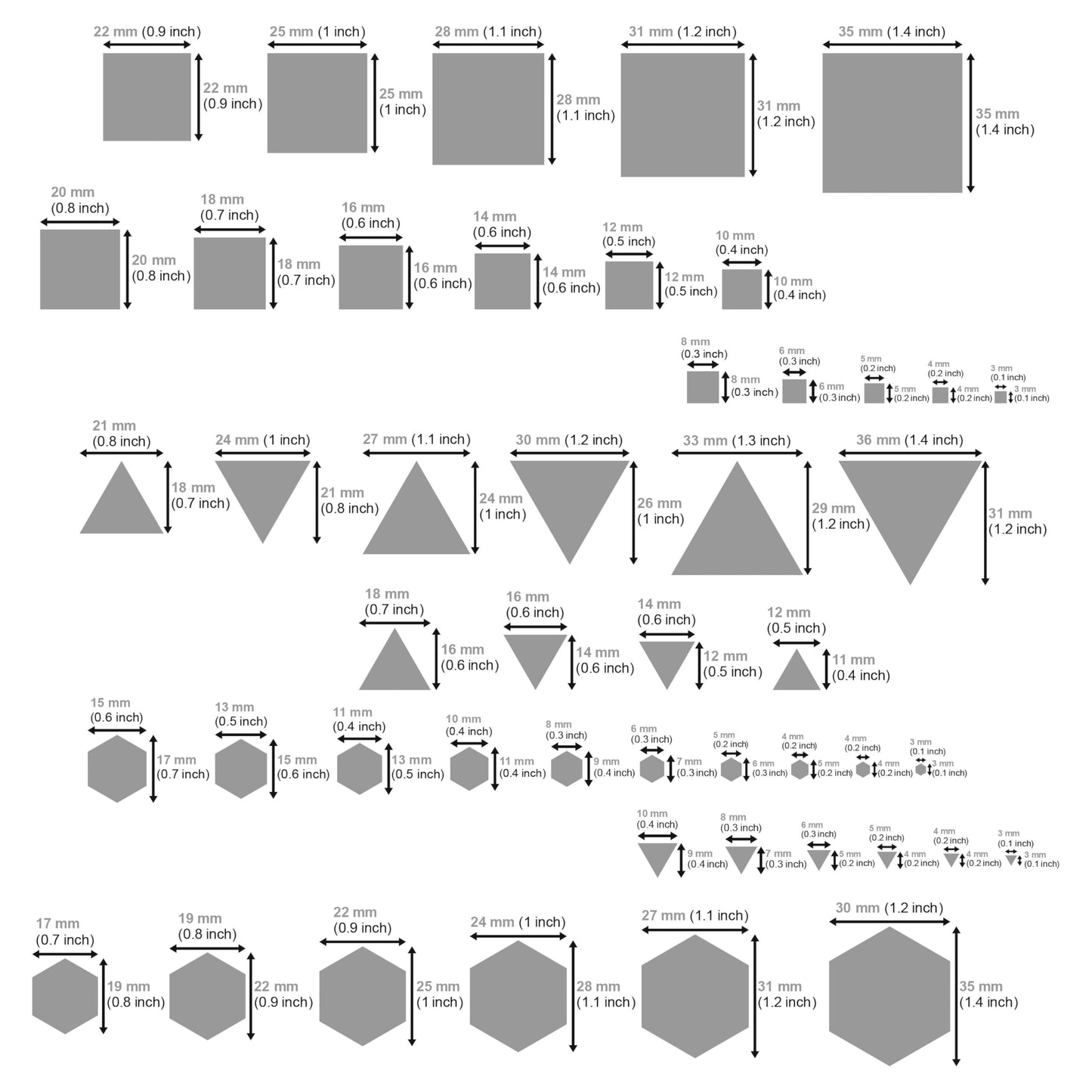 Aleks Melnyk No.207 Metal Triangle Template, Square Stencil, Triangle Master, Art Hexagon Tool, Isometric Drawing Template, Lapidary, Cabochons, Geometric Ruler, Jewelry Templates Square