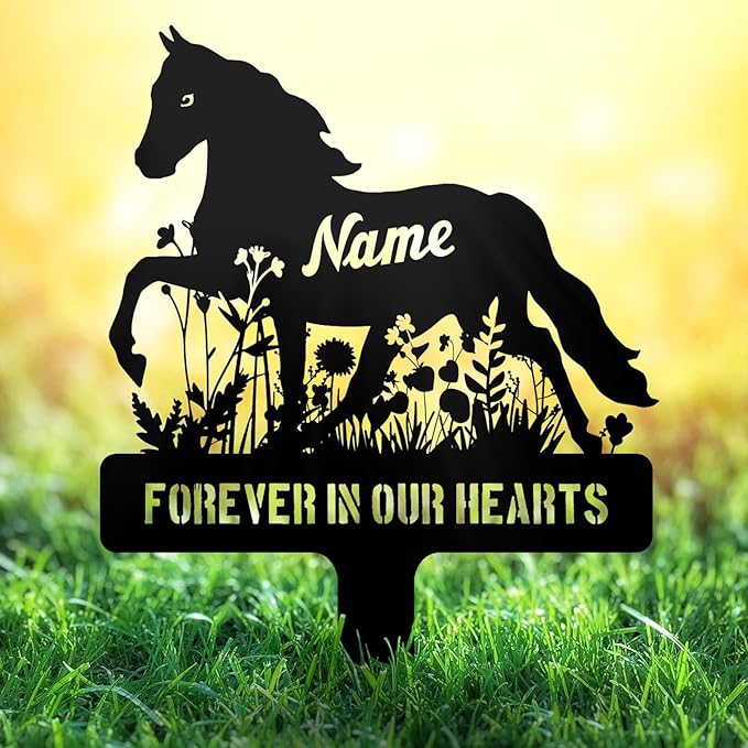 Personalized Metal Chicken Memorial Stake – Custom Farm Pet Grave Marker Tombstone, Outdoor Garden Decor, Chicken Remembrance Plaque, Graveside or Yard Sympathy Sign, Pet Loss Gifts