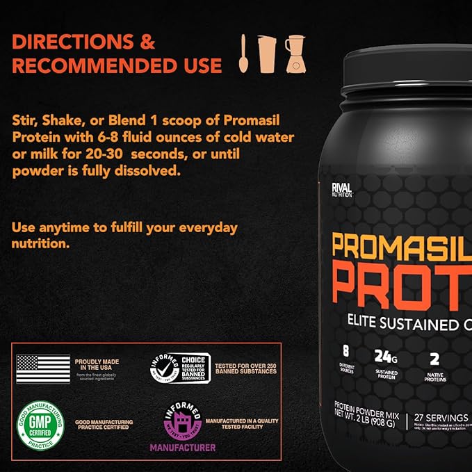 Rival Nutrition Promasil Rich Chocolate 2lb