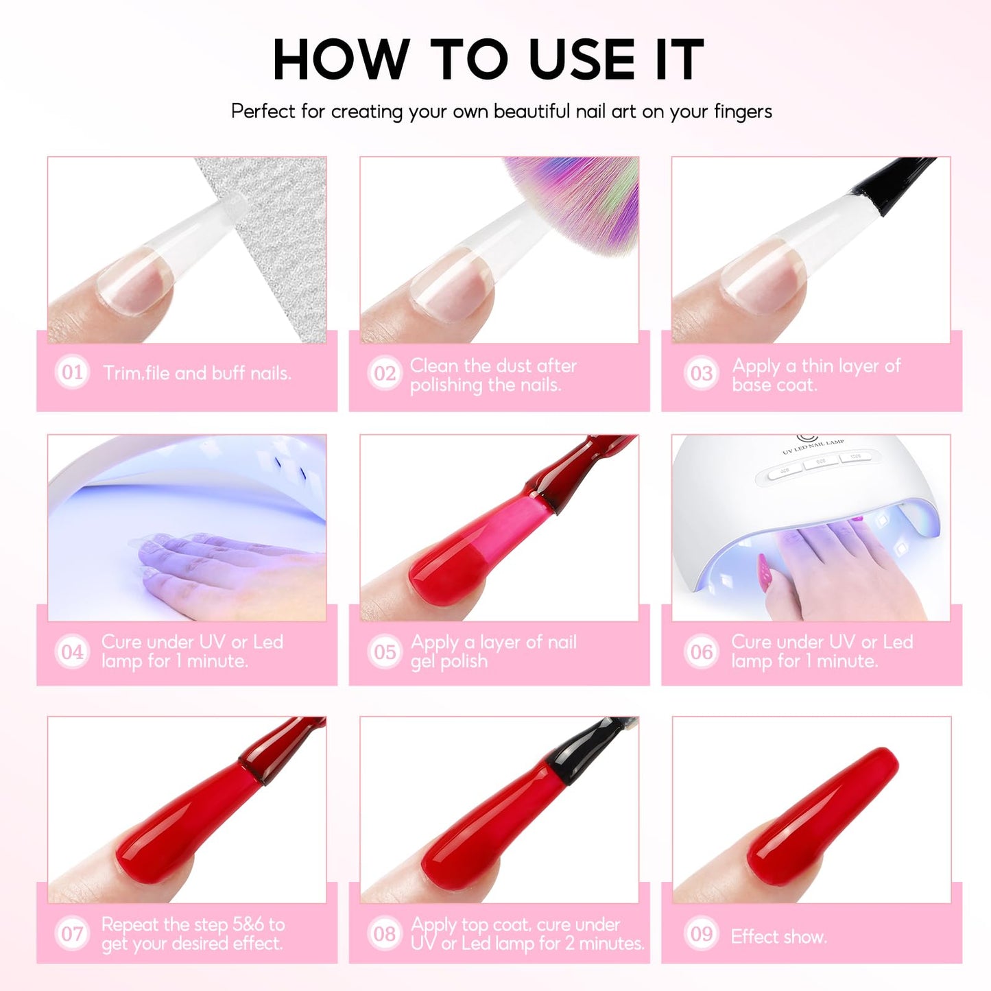 PEACECOLOR Gel Nail Polish Kit with U V light and Drill - 39Pcs Gel Nail Kit 22 Colors All Season Gel Polish Set with Base Matte Glossy Glitter Top Coat Soak Off Manicure Set Women Teens Girl Gifts