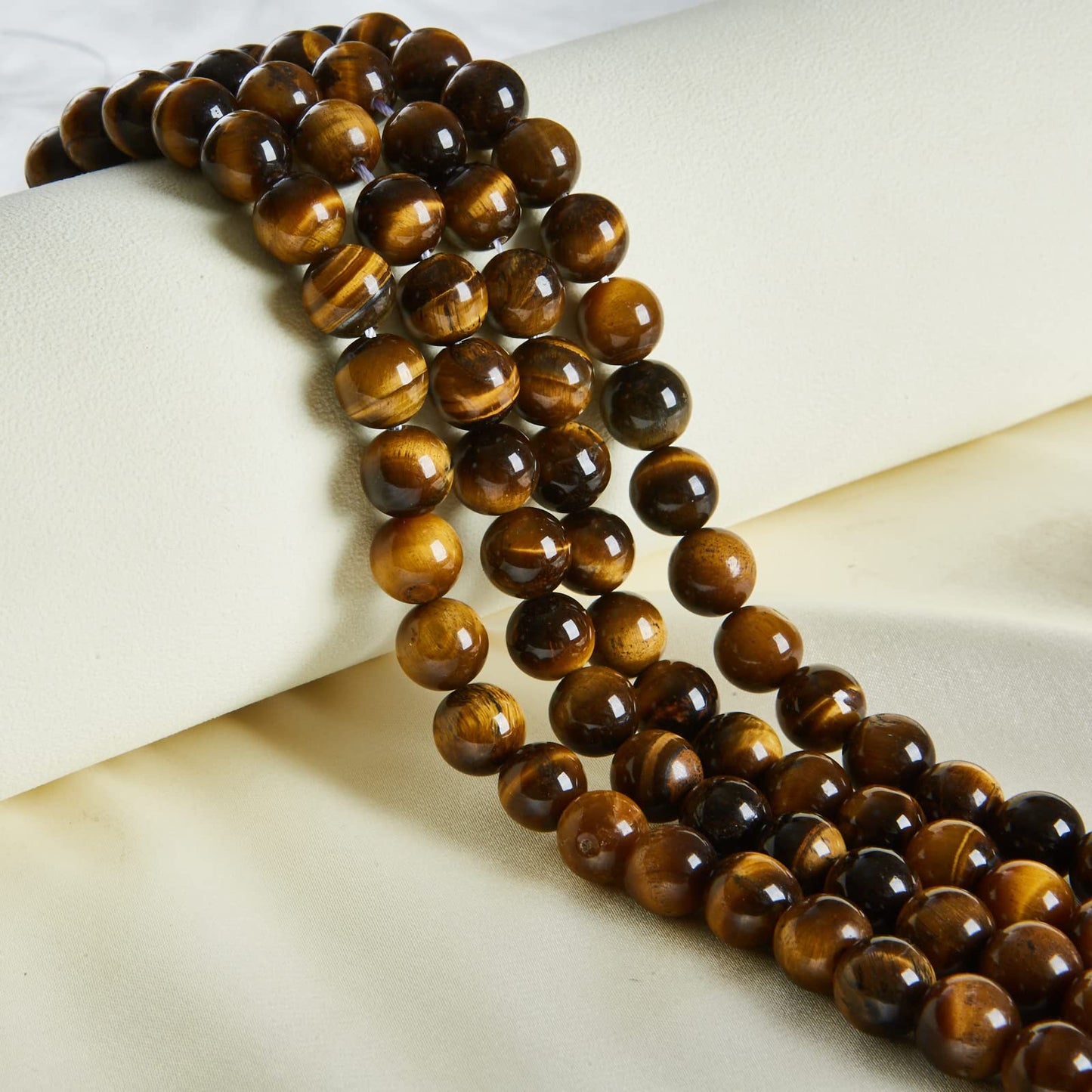 100pcs 8mm Yellow Tiger Eye Beads Natural Gemstone Beads Round Loose Beads for Jewelry Making