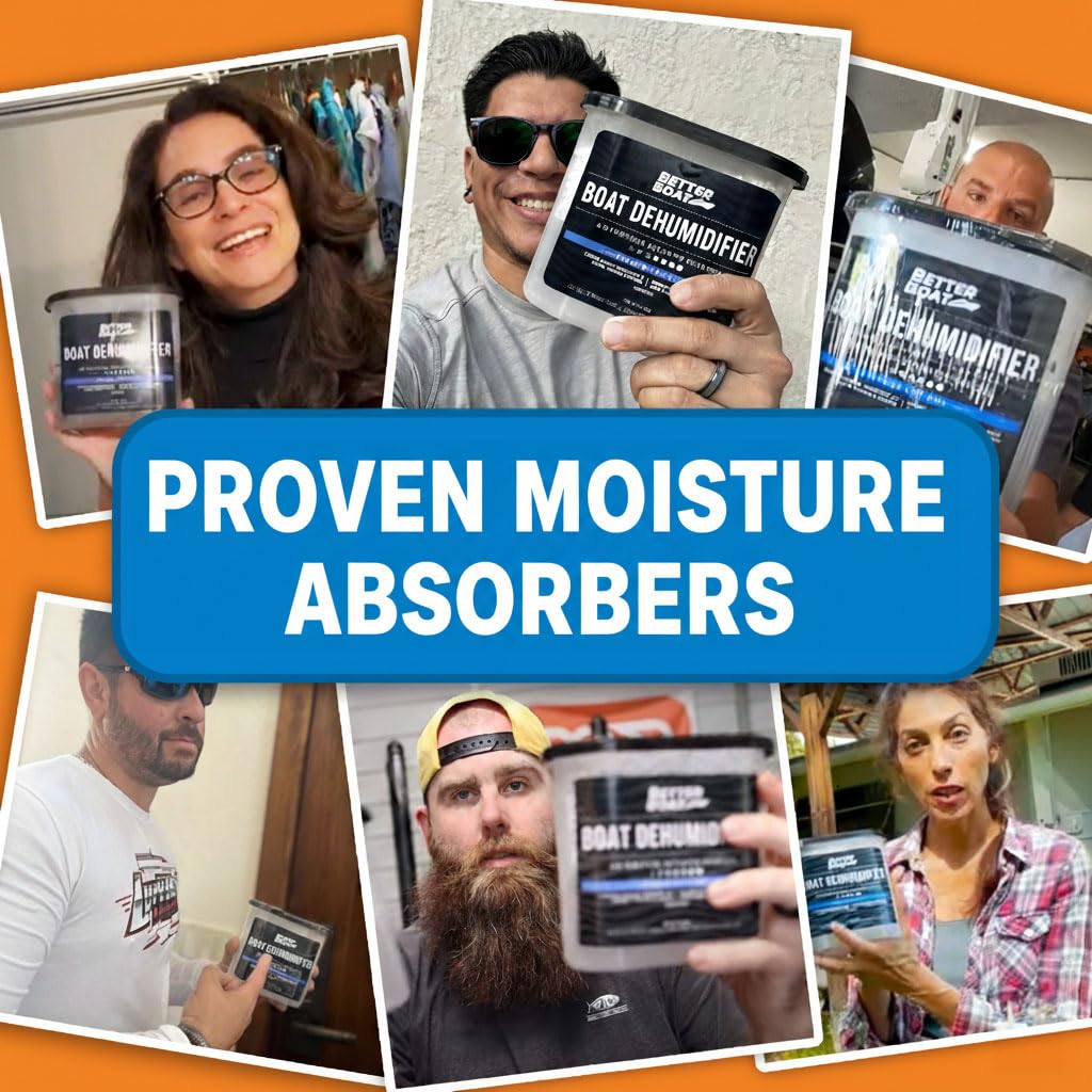 Moisture Absorber 6 Pack with Activated Charcoal Dehumidifier Bucket (6 Count)