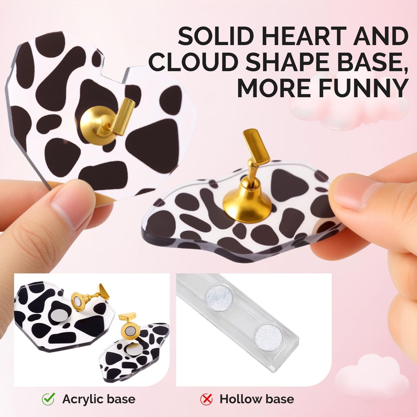 Melodysusie Handheld UV Light for Gel Nails with Nail Stand for Press Ons