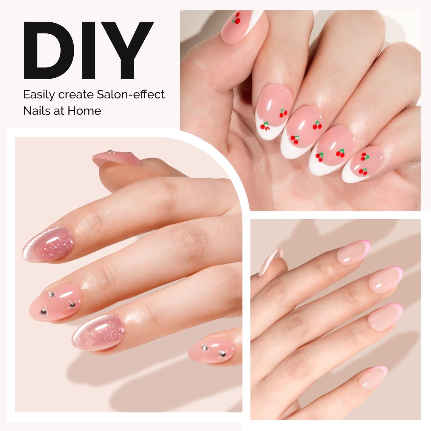 MelodySusie Half Cover Short Almond X Nail Tips - 600Pcs 15 Sizes Clear Acrylic, Half Matte Press on Nails for DIY Extension & Salon Use, Pre-Shaped for Long-Lasting Manicure