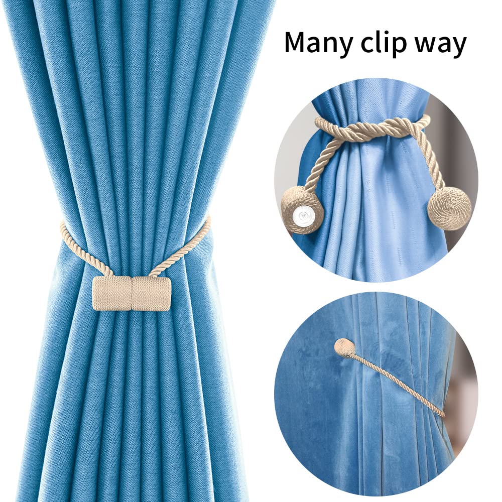 18 Inch Strong Magnetic Curtain Tiebacks (4 Count)