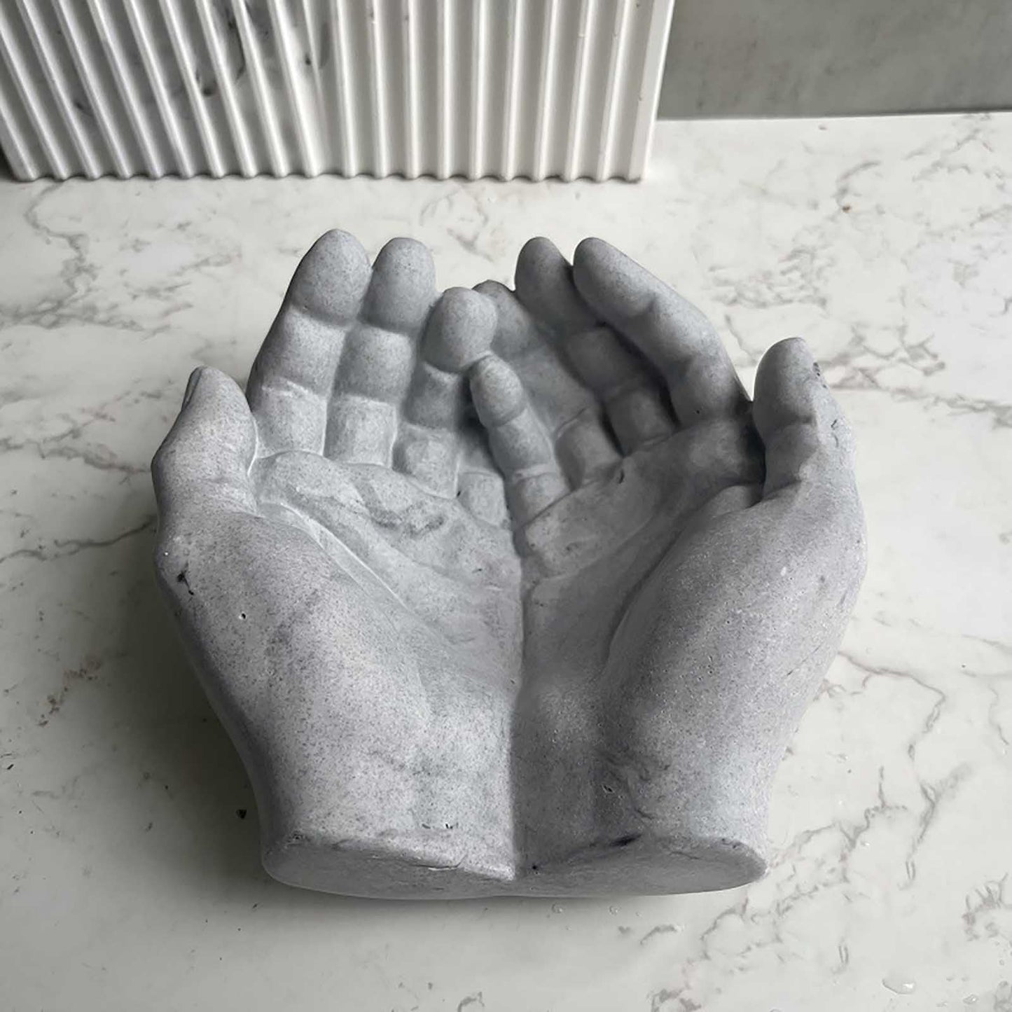 GRAINRAIN Silicone Hand Molds for Epoxy Resin, 3D Small Flower Pot Vase Resin Molds for Concrete Cement, Cute Epoxy Resin Mold for Resin Casting, DIY Craft, Home Decor