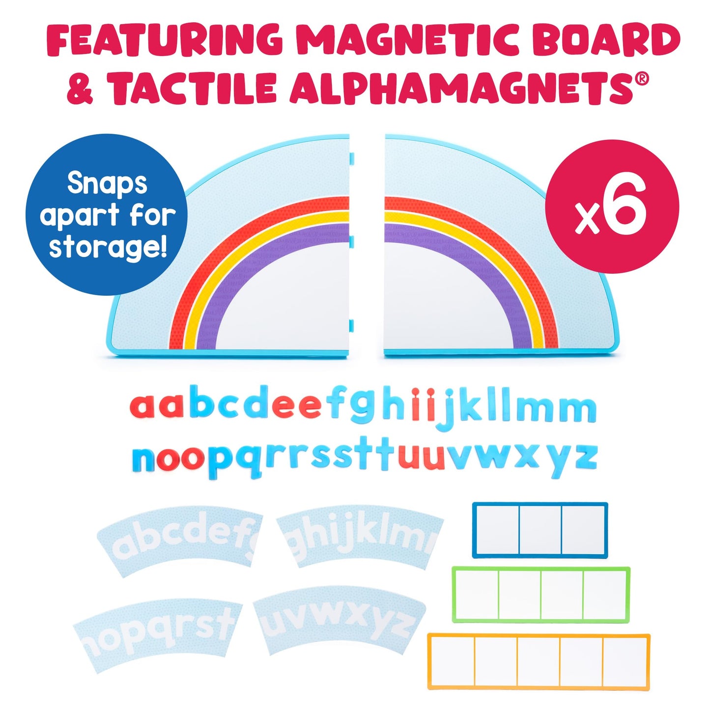 Educational Insights ABC Arc Mat AlphaMagnets Small Group Set - Alphabet Magnets for Kids, Magnetic Spelling Set & Letter Learning Board, Classroom or Homeschool ABCs Activity for Kids Ages 3-5