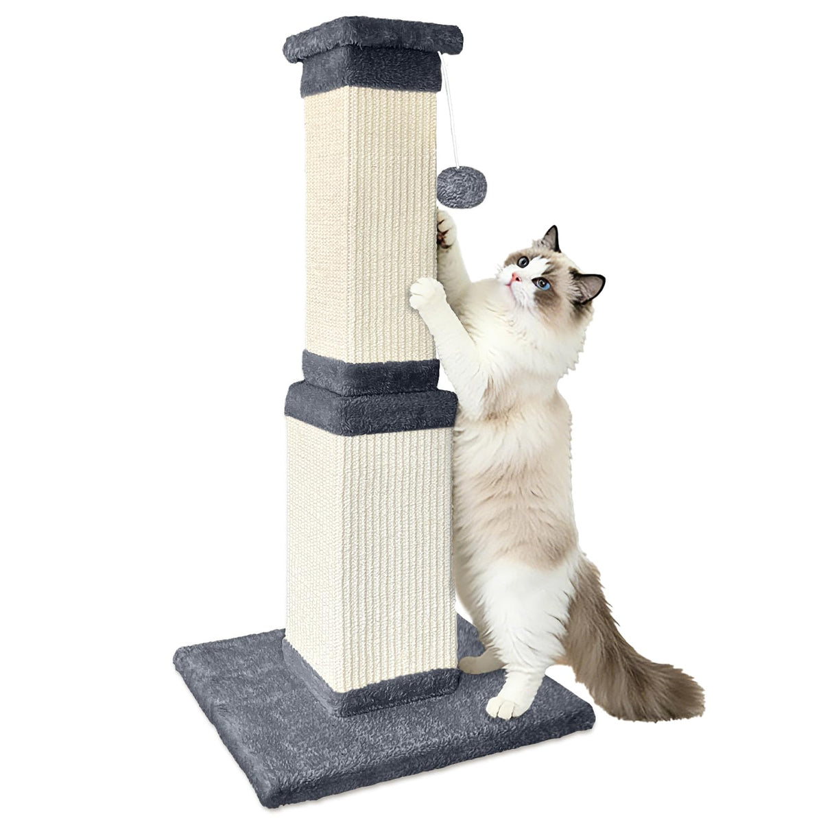 AGYM Cat Scratching Post with Plush Perch for Indoor Cats, 32 Inch